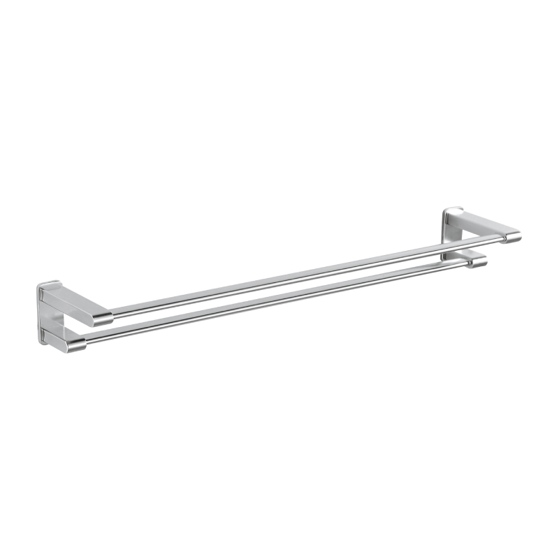 Supreme Grey Double Wall Mounted Towel Bar