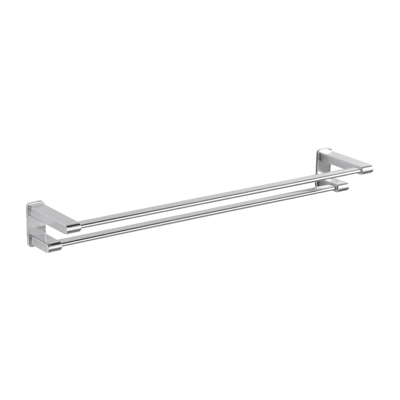 Supreme Grey Double Wall Mounted Towel Bar