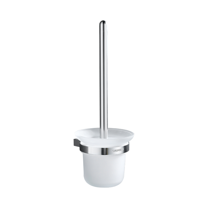 Space Aluminum Toilet Brush Holder Set