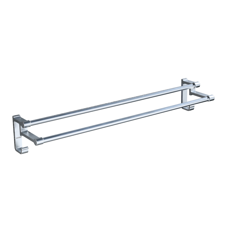 Supreme Grey Double Towel Bars