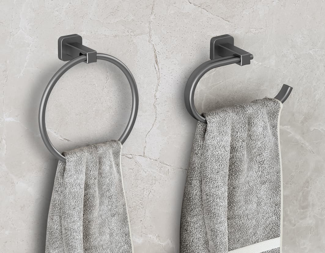Easy to install towel rack